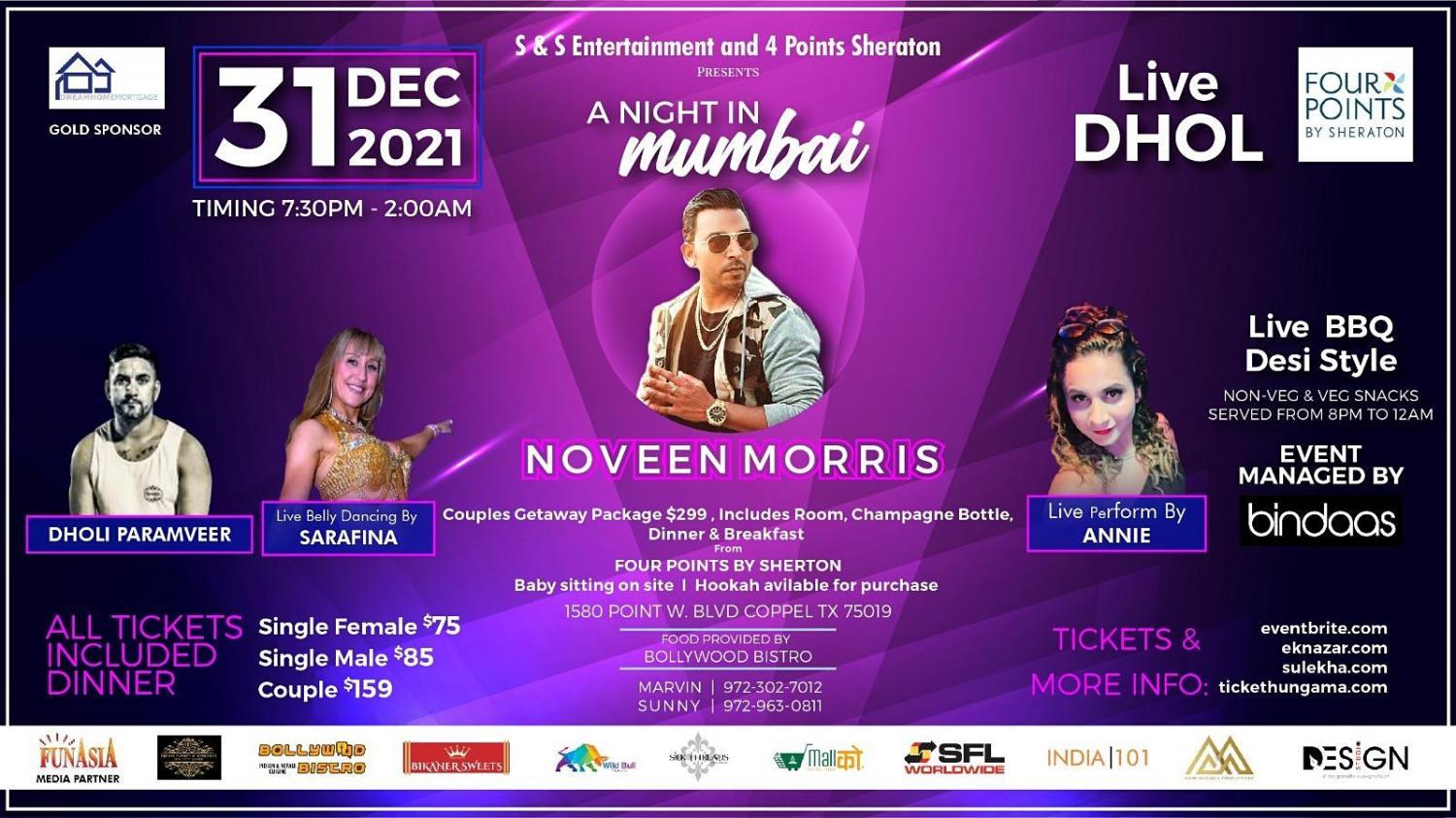 'A Night in Mumbai' A new Years Eve Gala