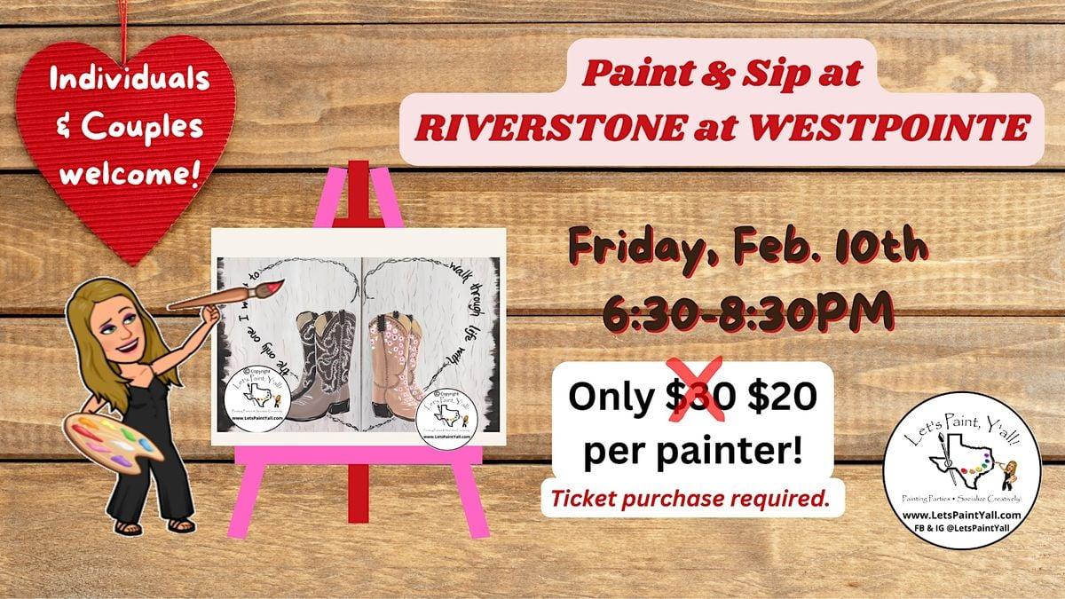 Valentine's PAINT NIGHT at RIVERSTONE at WESTPOINTE