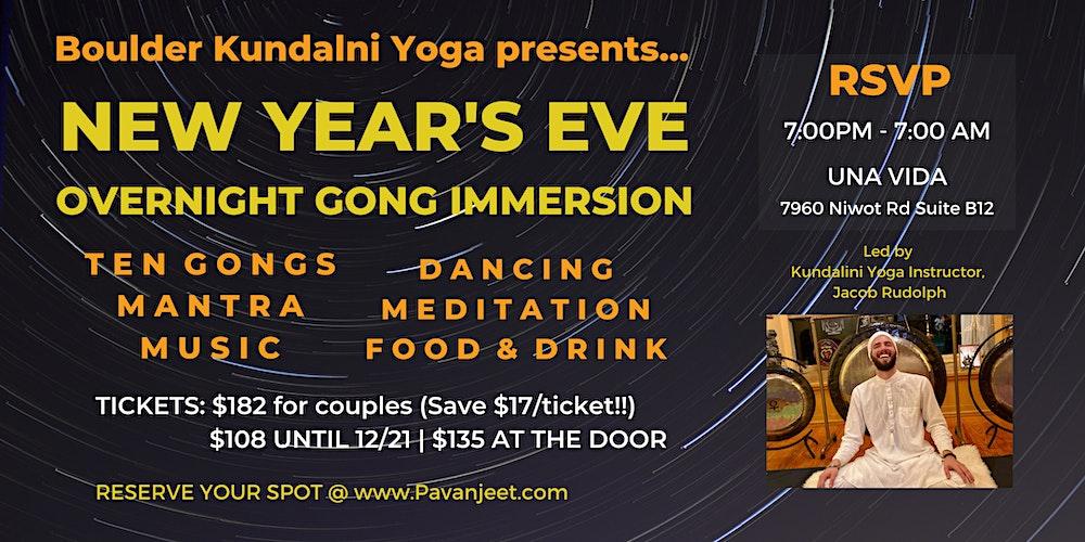 New Year's Eve – Overnight Gong Immersion