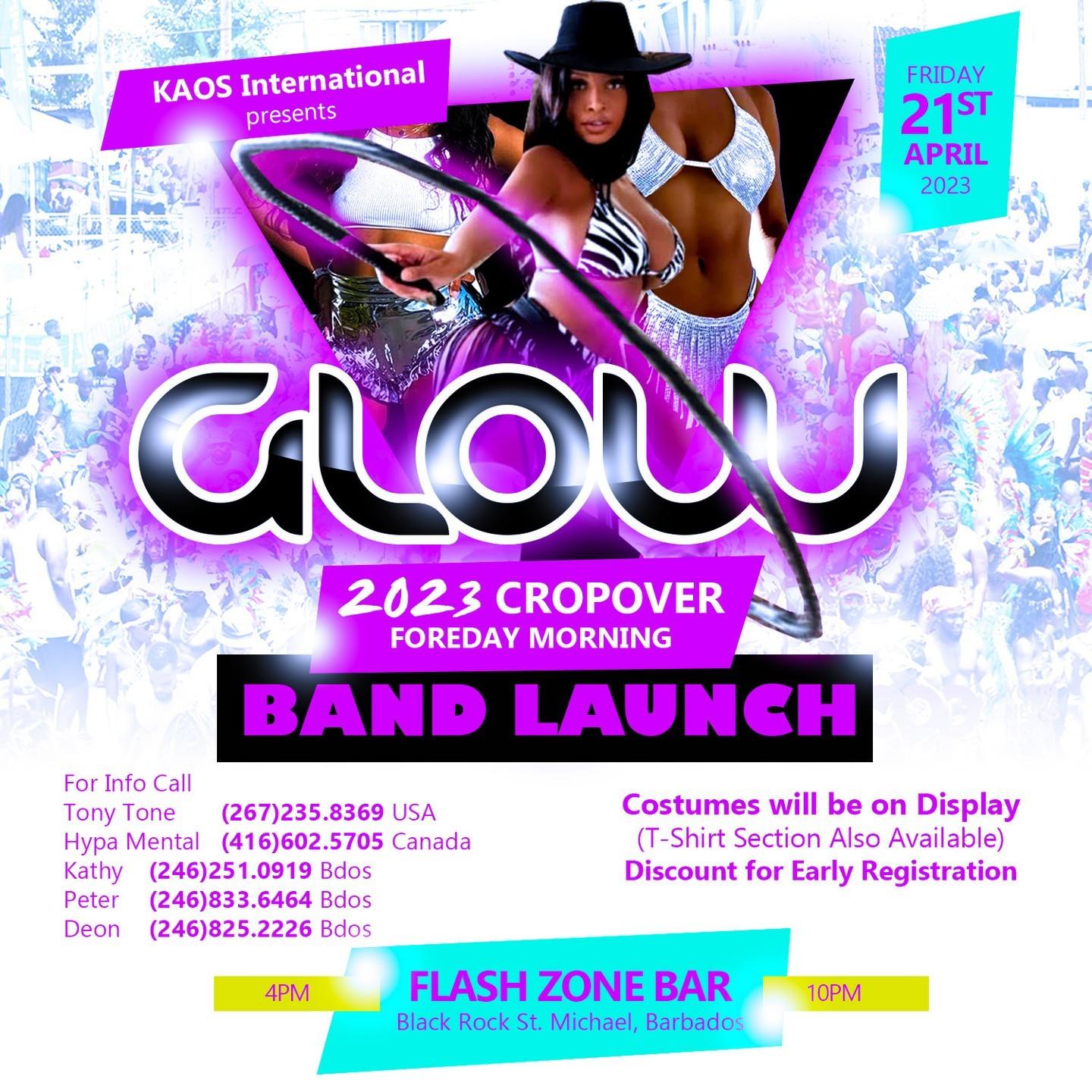 GLOW 2023 Cropover Foreday Morning Band Launch