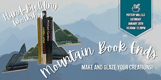 Adult Hand-Building Mountain Book Ends