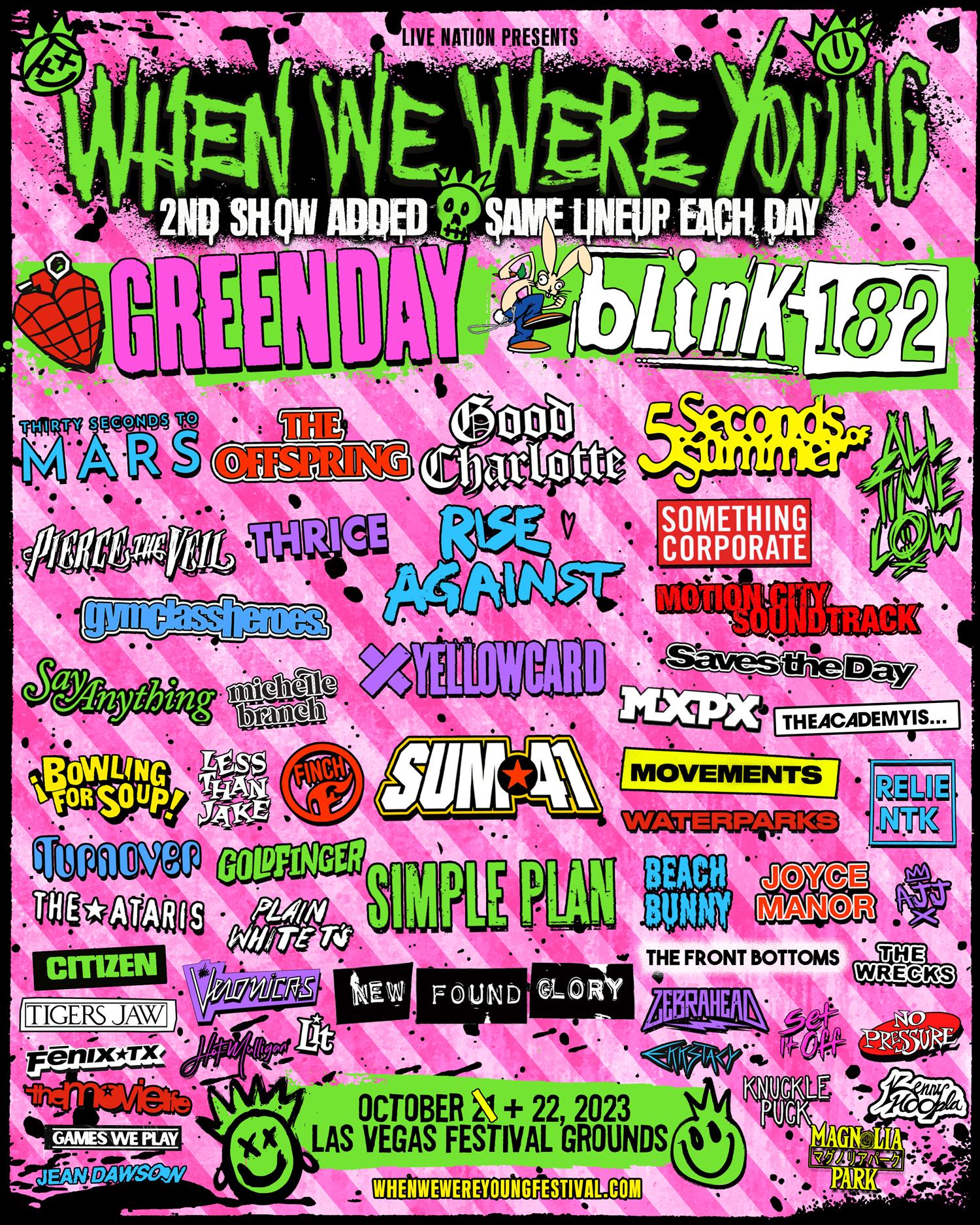 When We Were Young Festival: Green Day & Blink 182