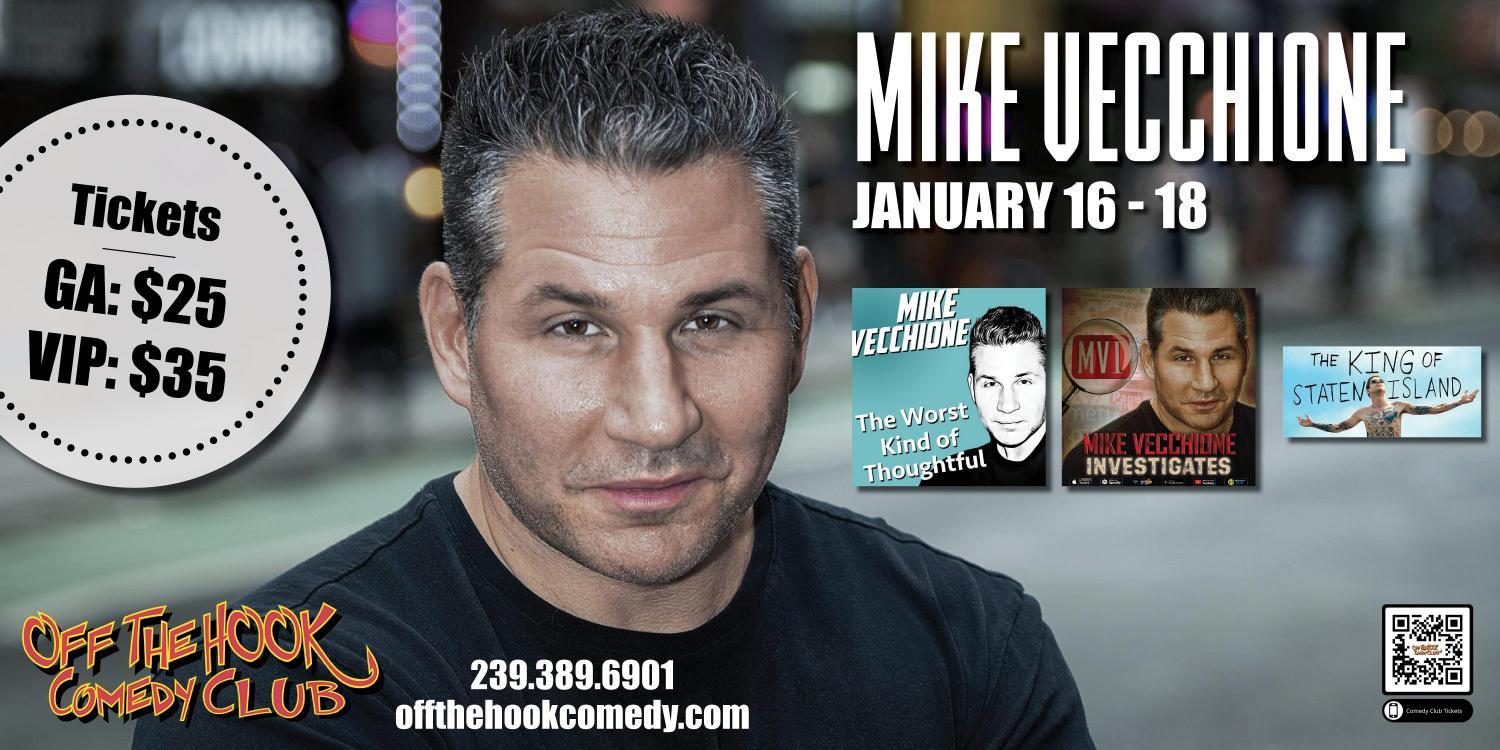 Comedian Mike Vecchione Live in Naples, Florida!
Mon Jan 16, 7:00 PM - Mon Jan 16, 8:30 PM
in 73 days