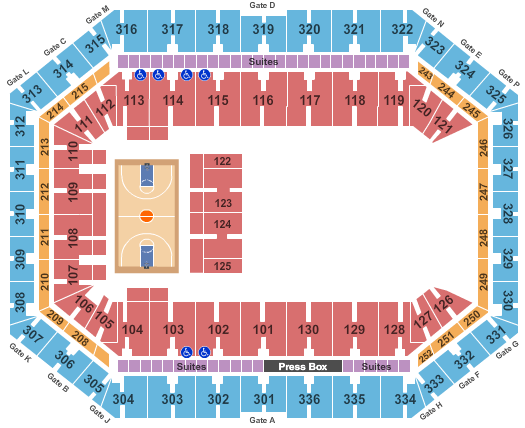 2022-2023 Syracuse Orange Men's Basketball Season Tickets (Includes Tickets To All Regular Season Home Games)