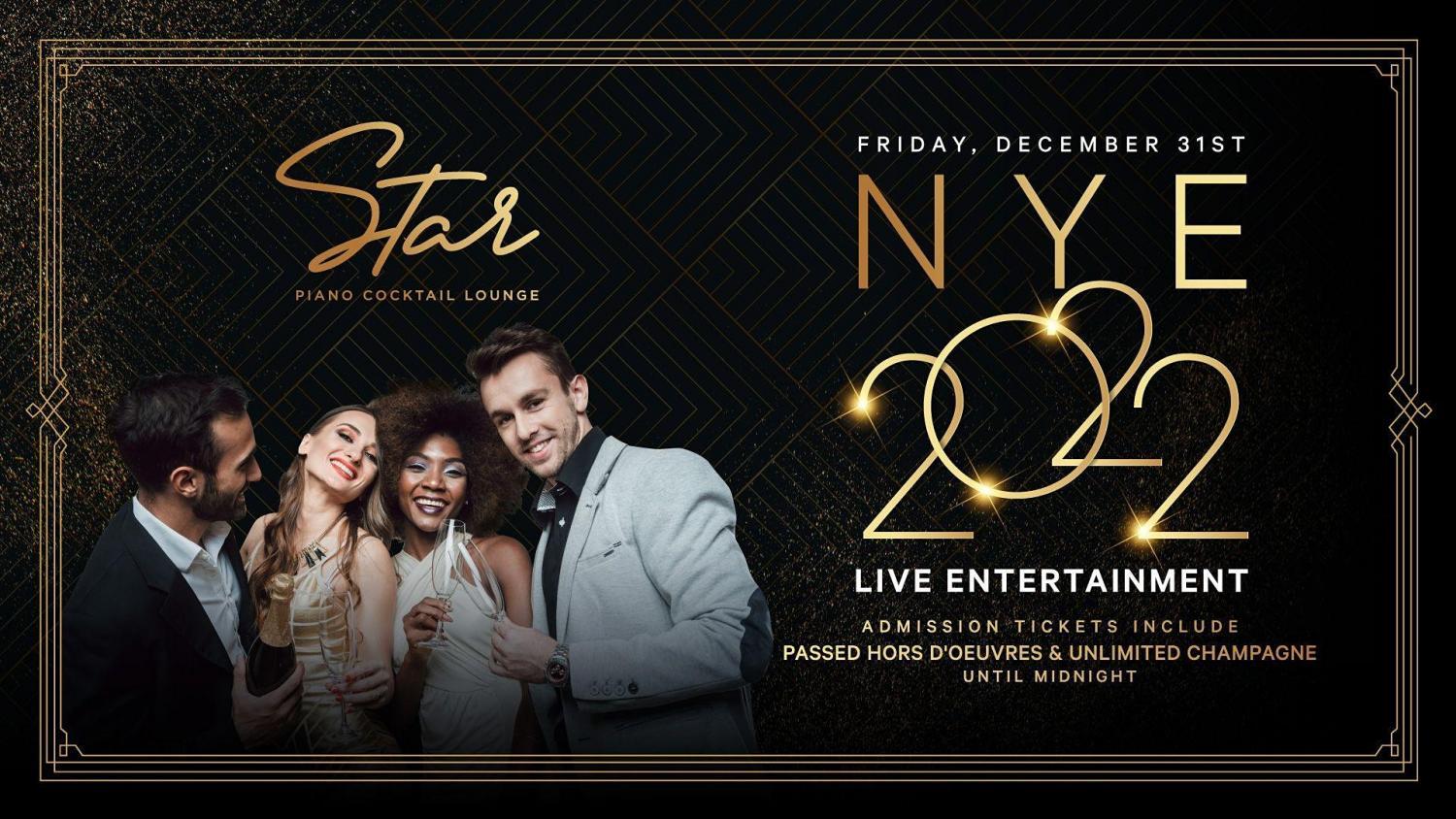 New Year's Eve 2022 at Star Lounge!