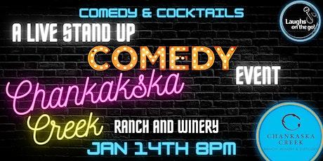Comedy Uncorked at Chankaska Creek Ranch and Winery