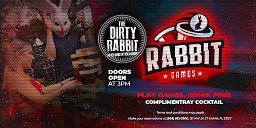Play games, drink free  @ The Dirty Rabbit