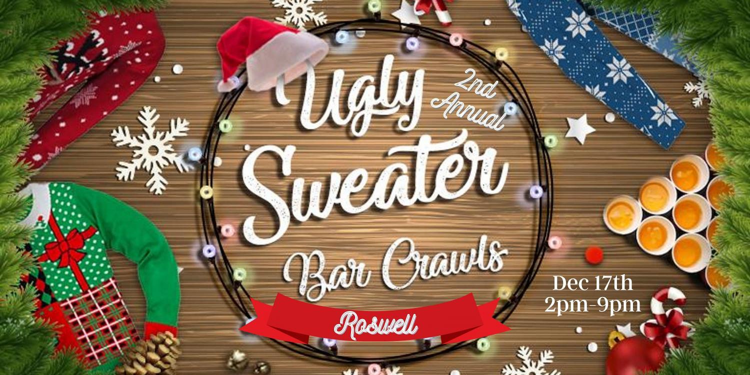 2nd Annual Ugly Sweater Crawl: Roswell
Sat Dec 17, 2:00 PM - Sat Dec 17, 9:00 PM
in 43 days