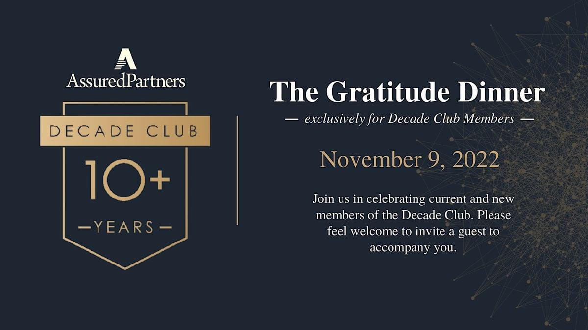 The Gratitude Dinner