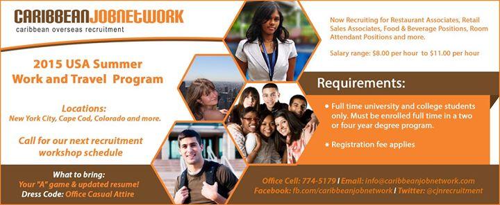 CJN 2015 USA J1 Summer Work & Travel New York City and Cape Cod Recruitment Workshop