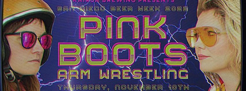 Second (almost) annual pink boots arm wrestling night