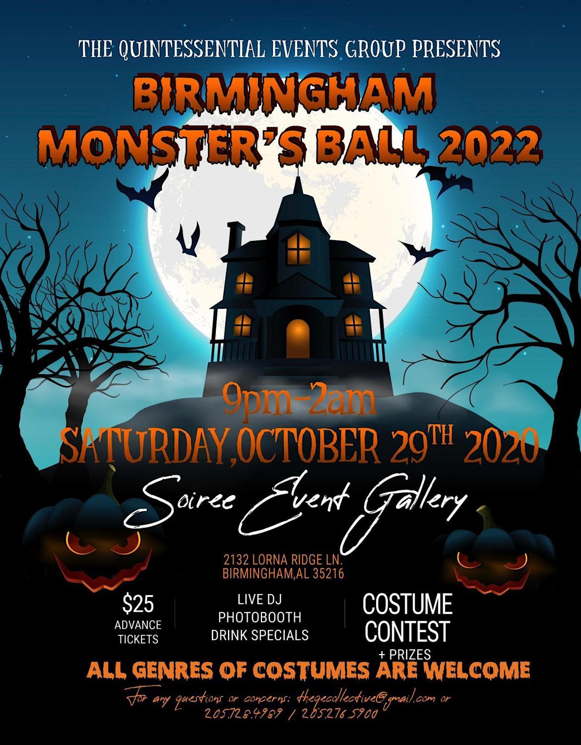 Birmingham MONSTER's BALL 2022
Sat Oct 29, 9:00 PM - Sun Oct 30, 2:00 AM
in 12 days