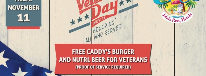 Veterans Day at Caddy's John Pass!