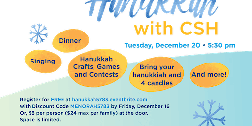 Celebrate Hanukkah with CSH