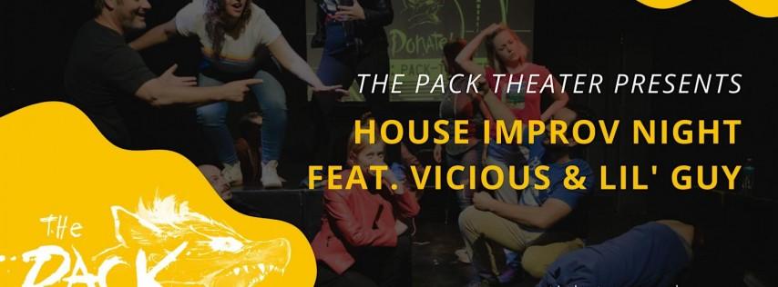 Pack Theater House Improv Night Returns: Vicious & Lil' Guy