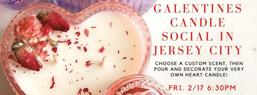 Jersey City Galentines Custom Heart Candle Making & Decorating Social