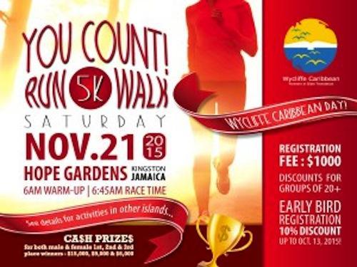 Wycliffe Caribbean Day: You Count Run/Walk 5K