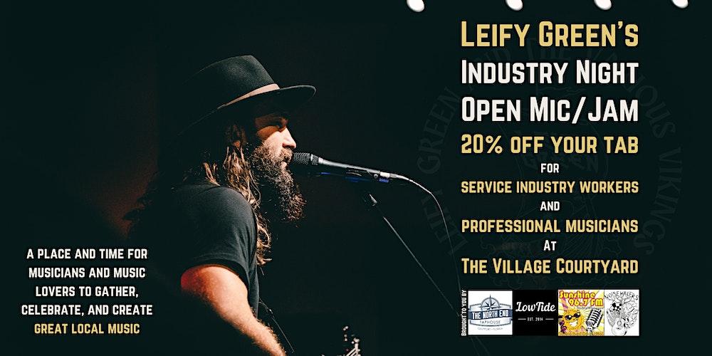 Leify Green's Industry Night Open Mic/Jam with Sunshine 96.7 FM's J Kolb