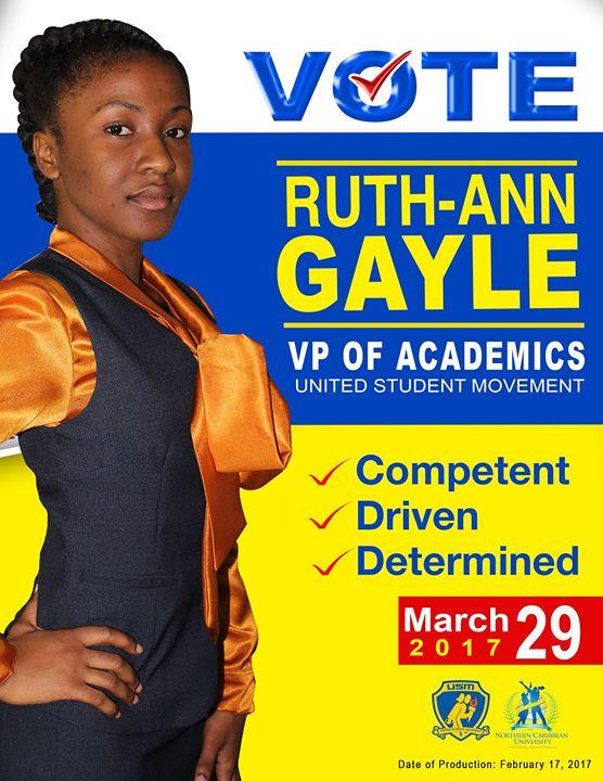 Ruth-Ann Gayle for USM V.P of Academic Administration