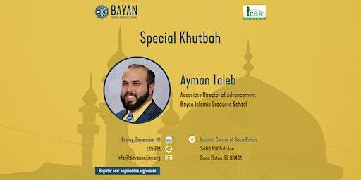 Bayan Khutbah at Islamic Center of Boca Raton