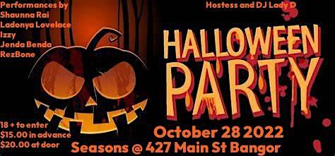 Halloween Party
Fri Oct 28, 6:00 PM - Fri Oct 28, 11:30 PM
in 8 days