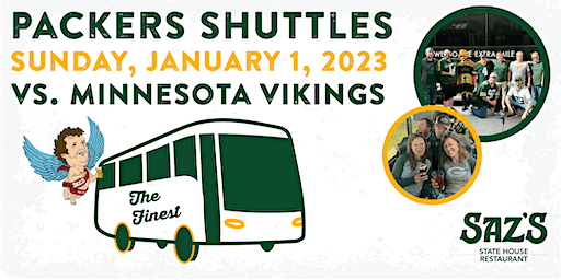 Saz's Shuttle to Lambeau - Green Bay Packers v. Minnesota Vikings 1.1.23
