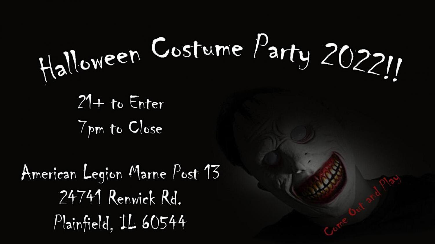 Halloween Costume Party 2022
Sat Oct 22, 7:00 PM - Sun Oct 23, 1:30 AM
in 3 days