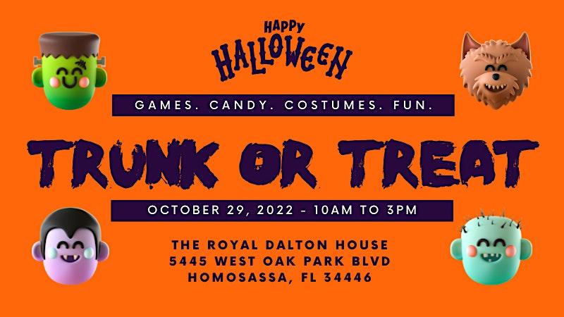 Trunk or Treat Fall Festival
Sat Oct 29, 10:00 AM - Sat Oct 29, 3:00 PM
in 9 days