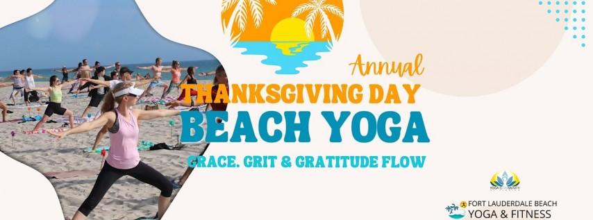 A Special Thanksgiving Day Beach Yoga Grace, Grit & Gratitude Flow