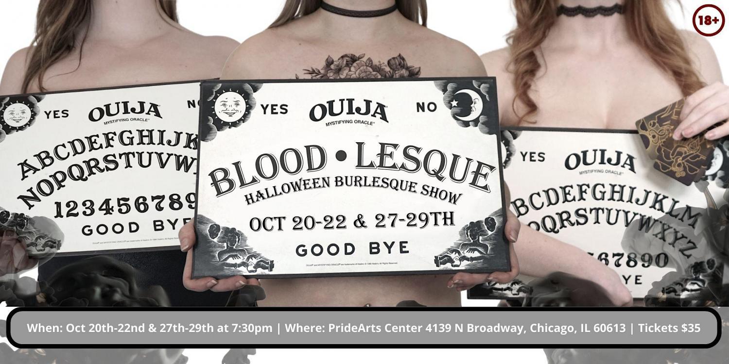 Blood-lesque: A Halloween, Theatrical Burlesque Experience
Fri Oct 21, 7:30 PM - Fri Oct 21, 9:00 PM
in 2 days