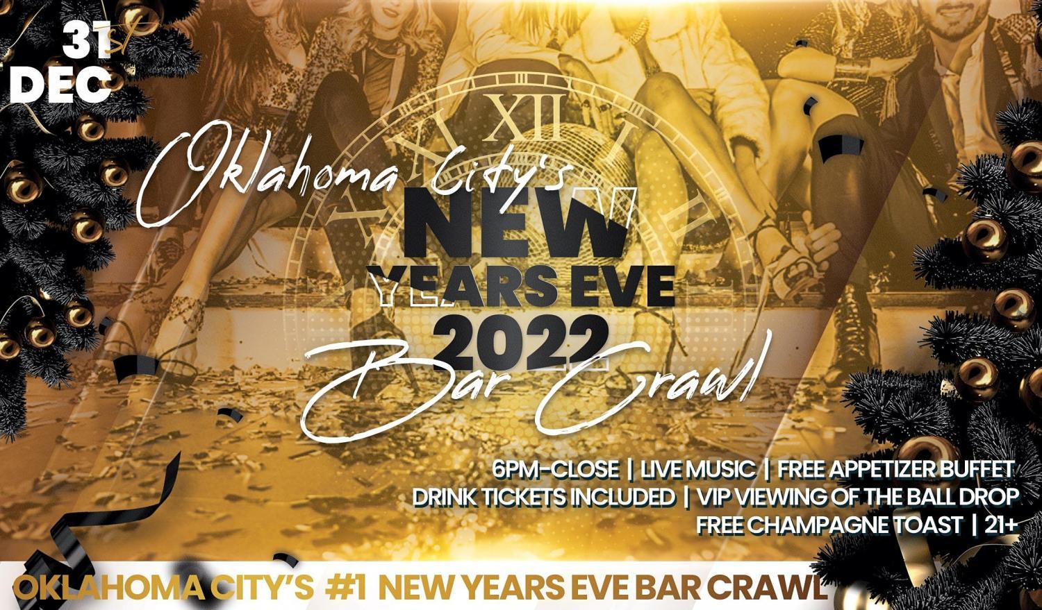 Oklahoma City NYE Bar Crawl - NEW YEAR'S EVE AT Oklahoma City