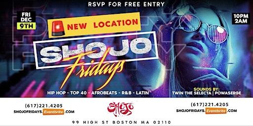 ALERT!! SOHI Fridays change of location to SHOJO Downtown Boston