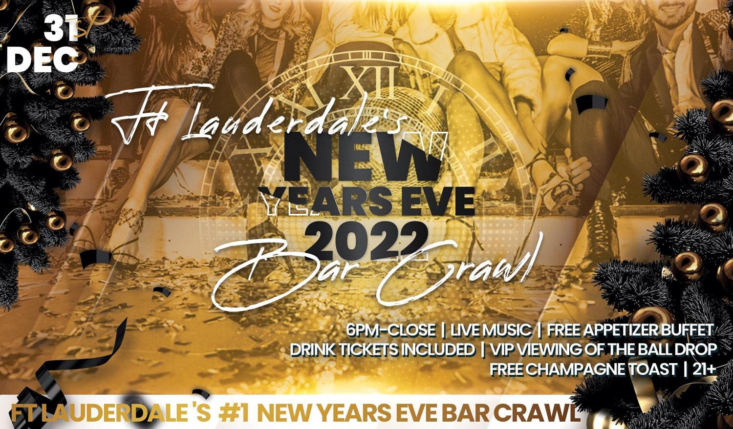 Ft Lauderdale NYE Bar Crawl