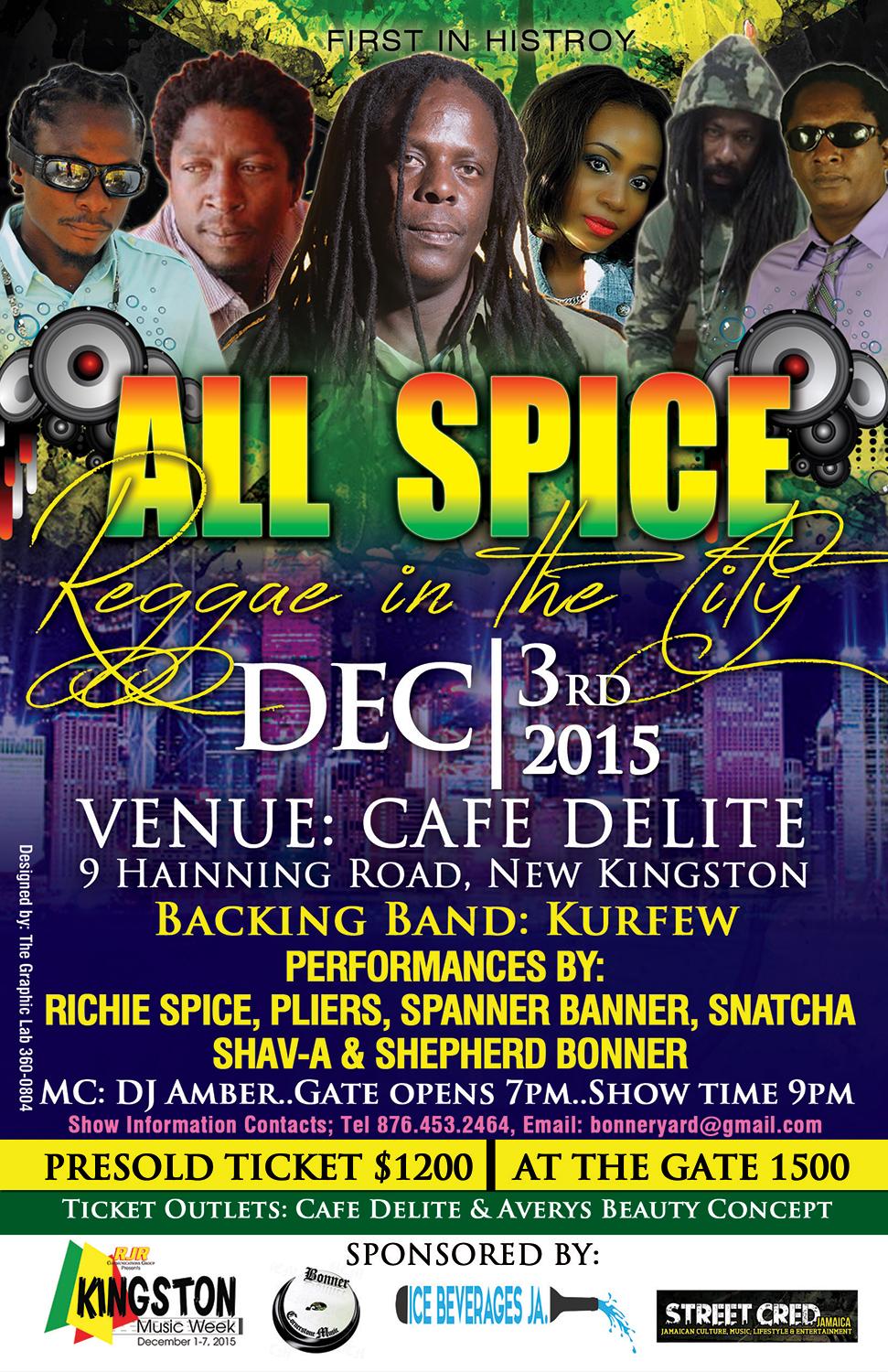 All Spice 'Reggae In The City': Kingston Music Week