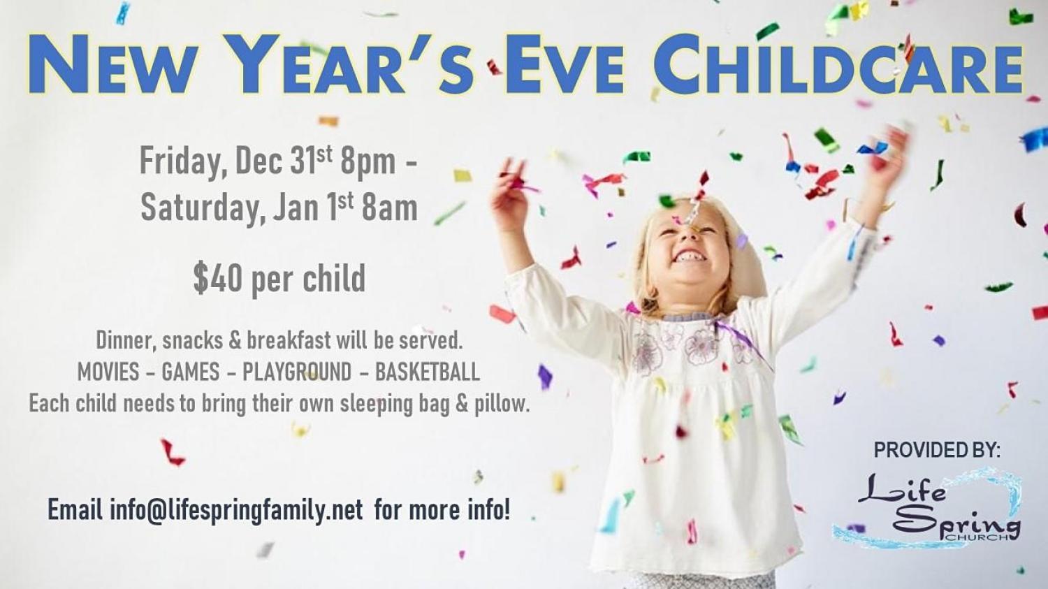 New Year's Eve Childcare