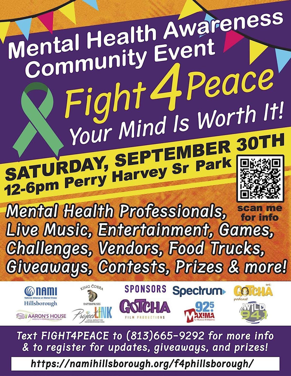 FIGHT-4-PEACE Tampa Bay: Your Mind is Worth It