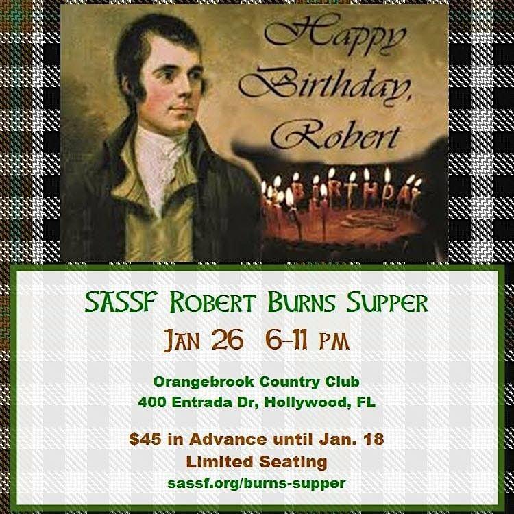 2023 SASSF Robert Burns Supper