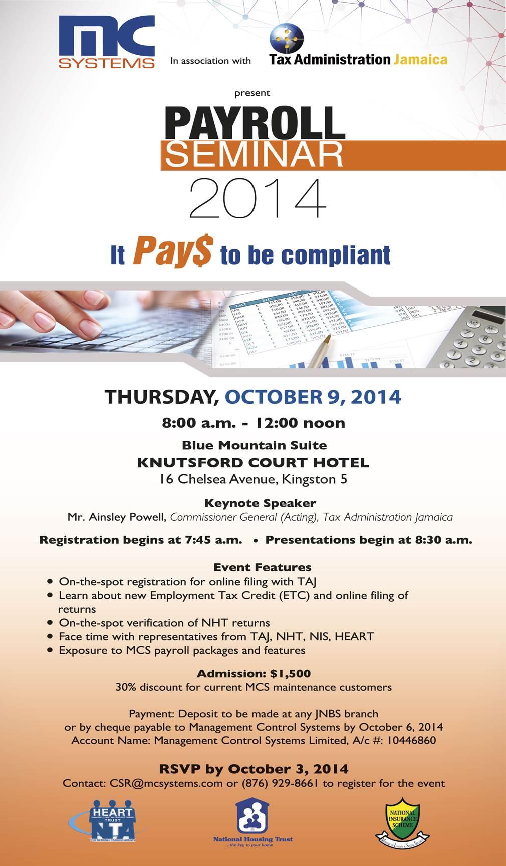 TAJ PAYROLL SEMINAR