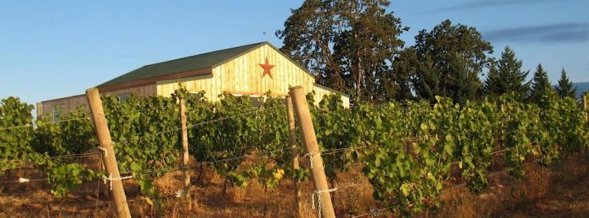 Dinner in the field at j wrigley vineyards