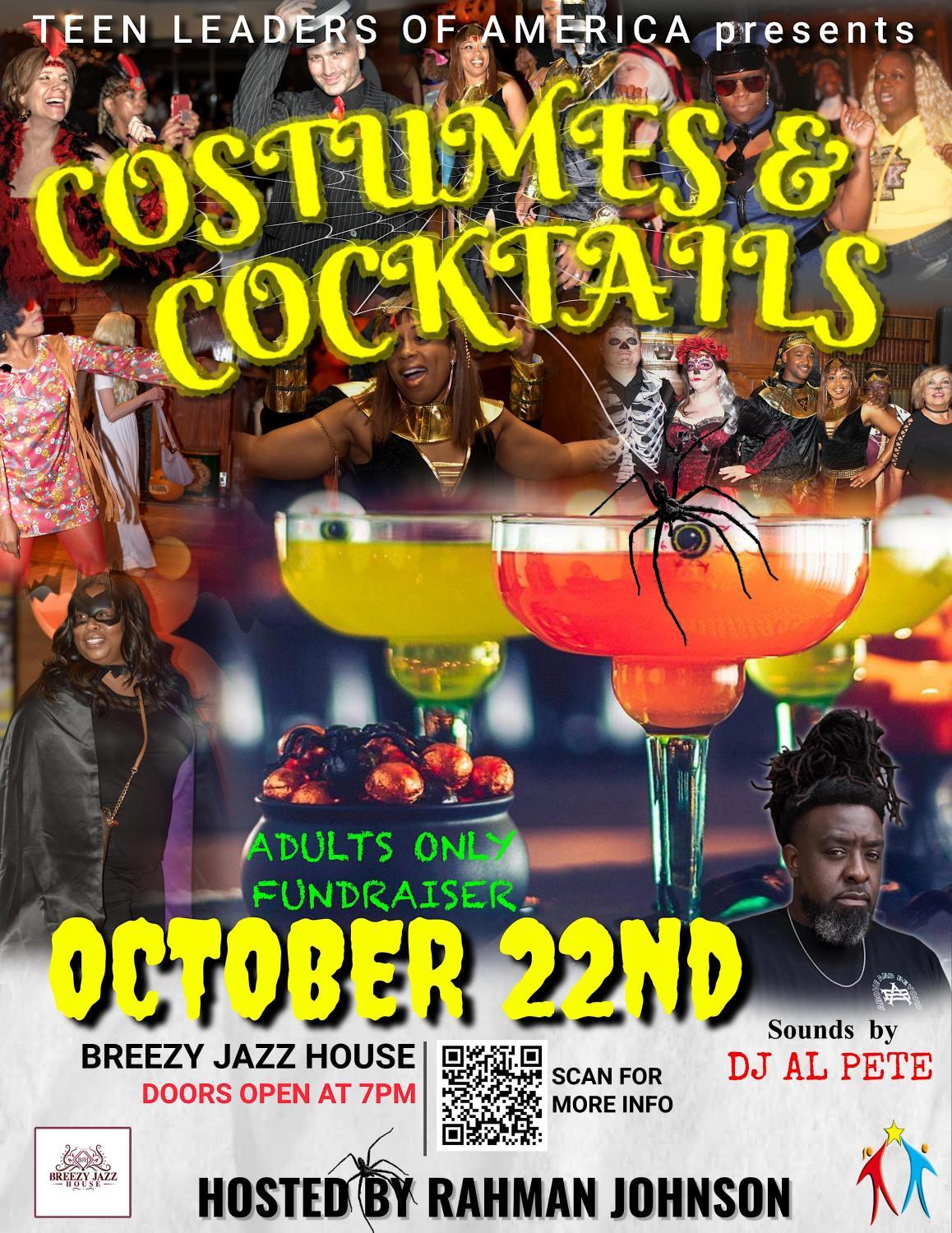 Costumes and Cocktails at Breezy Jazz House & Restaurant
Sat Oct 22, 7:00 PM - Sat Oct 22, 7:00 PM
in 3 days