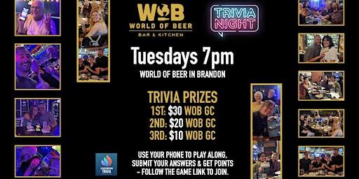 Leaderboard Trivia Game Night | World of Beer - Brandon FL