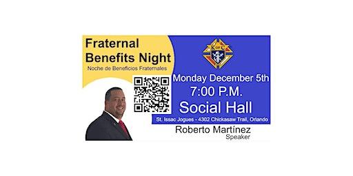 Fraternal Benefits Night