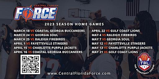 Central Florida Force 2023 Season Games