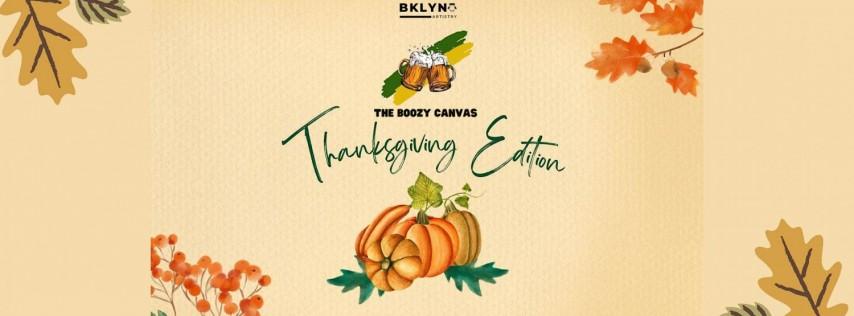 The boozy canvas - thanksgiving edition