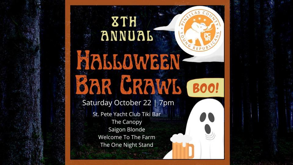 PCYR 8th Annual Halloween Bar Crawl
Sat Oct 22, 7:00 PM - Sat Oct 22, 11:00 PM
in 3 days