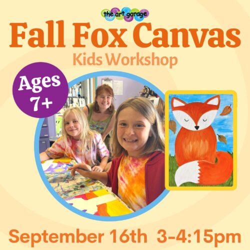 Fall Fox Canvas Kids Workshop