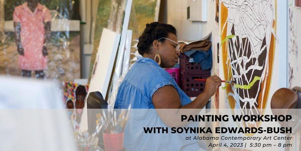 Painting with Soynika Edwards-Bush