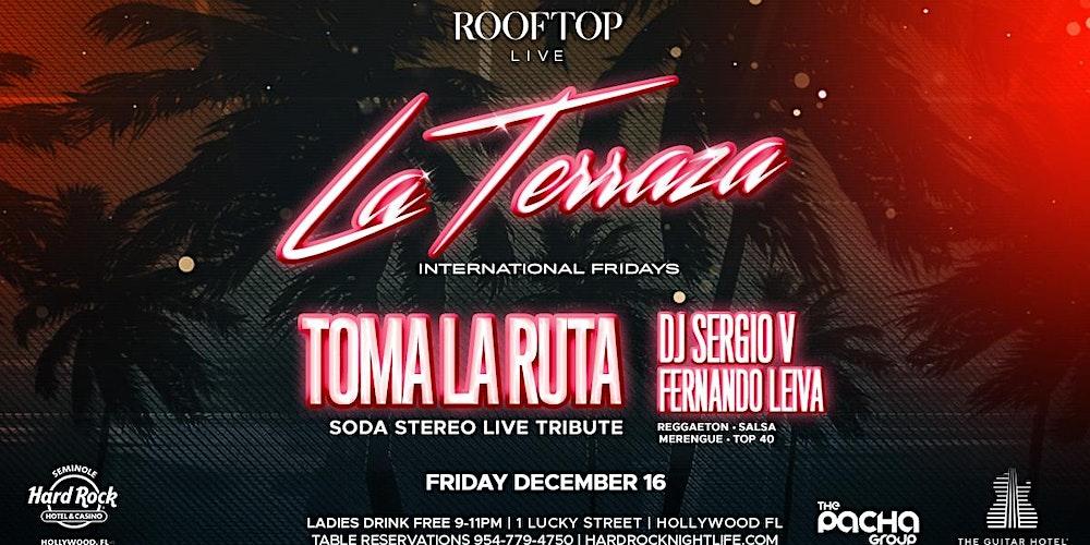 SODA STEREO LIVE TRIBUTE BY TOMA LA RUTA Friday Dec 16th @ ROOFTOP LIVE