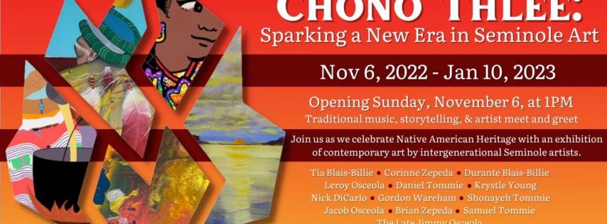 “Chono Thlee: Sparking A New Era in Seminole Art” at History Fort Lauderdale