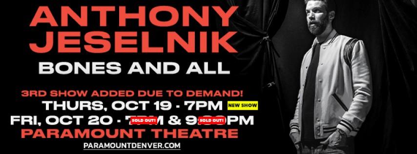 Anthony Jeselnik - 3rd Show Added!